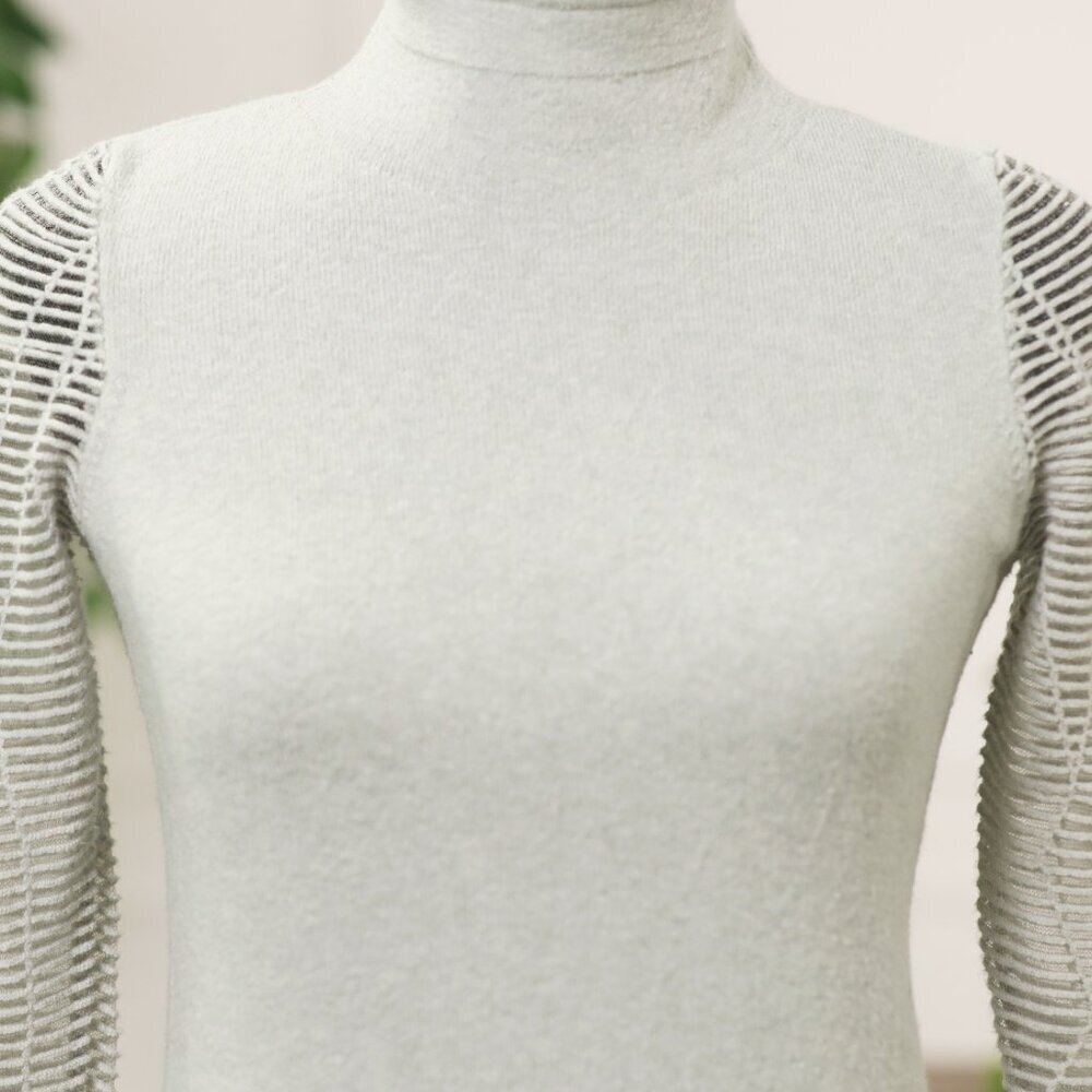 Nik + Zoe Gray Sweater View 2